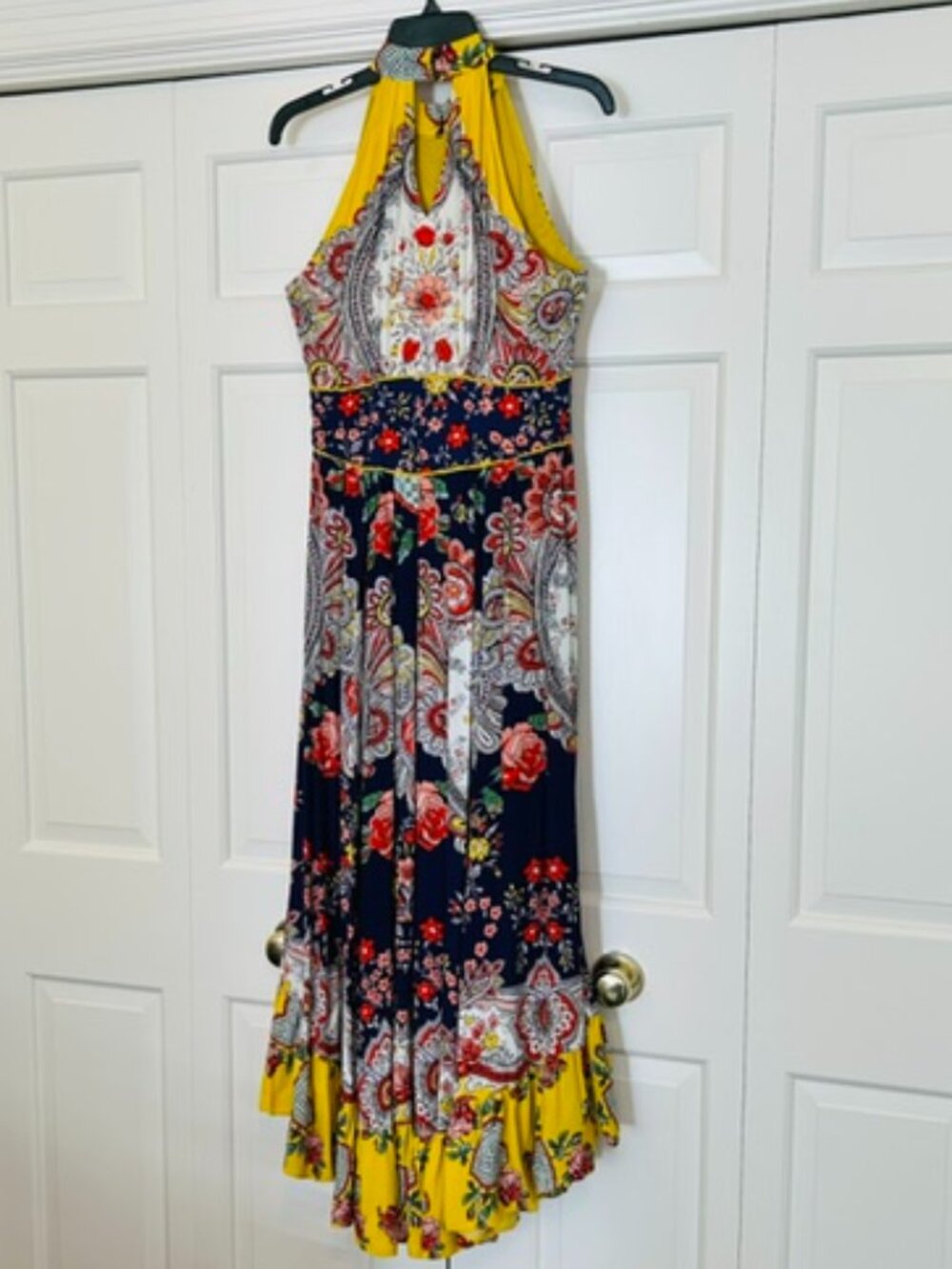 NWT Maeve x Anthropologie Myriam Maxi Dress | Size 4 | Floral Scarf Print - Picture 6 of 12